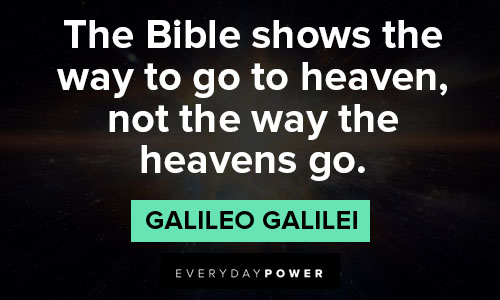 Galileo Galilei quotes about Heaven