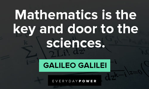 Galileo Galilei quotes about mathematics is the key and door to the sciences
