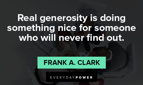 generosity quotes and sayings