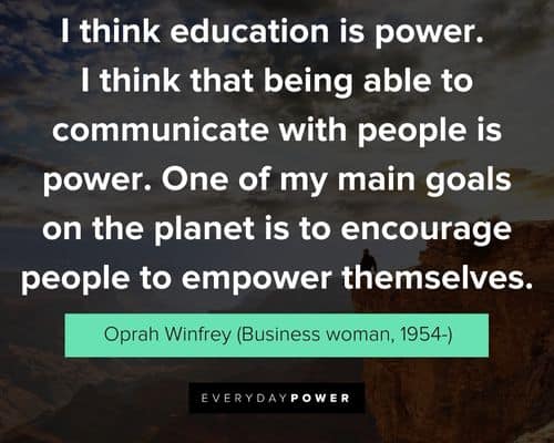 good vibe quotes about education is power