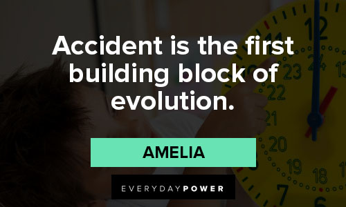 Interstellar quotes about accident is the first building block of evolution