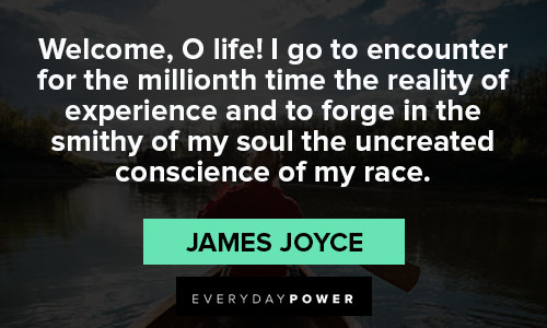 To inspire you James Joyce quotes