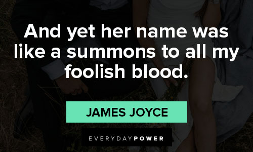James Joyce quotes about foolish blood