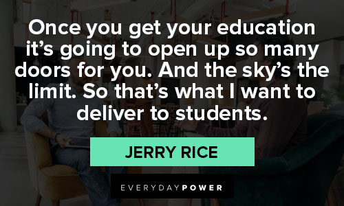 Special Jerry Rice quotes