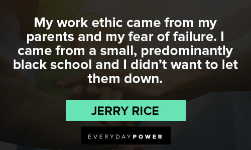 Cool Jerry Rice quotes