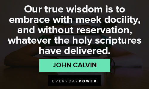 Amazing John Calvin Quotes