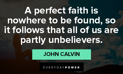 John Calvin quotes about faith and hope