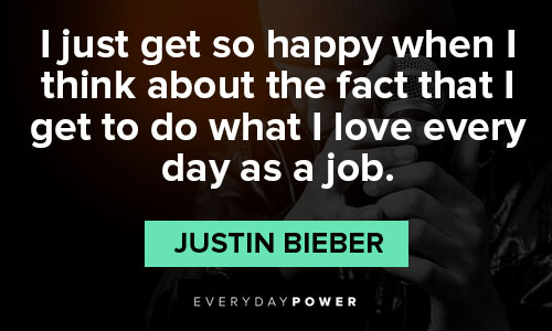 Special Justin Bieber quotes