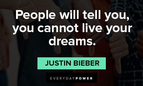 Justin Bieber quotes about success