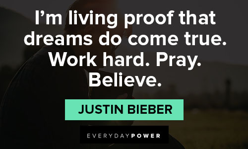 Inspirational Justin Bieber quotes
