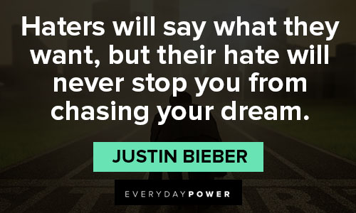 Positive Justin Bieber quotes