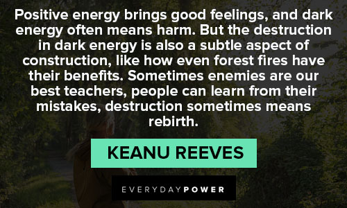 Positive Keanu Reeves quotes