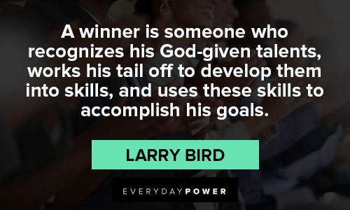 Larry Bird quotes about winning and success