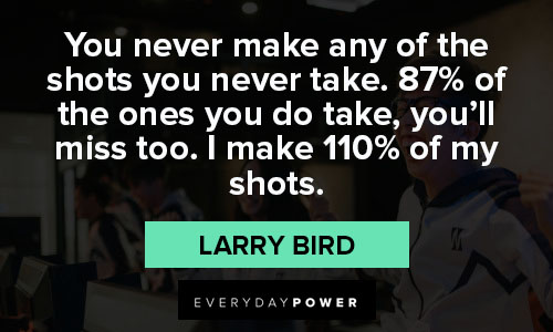 Larry Bird quotes about success