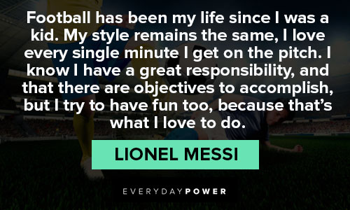 Lionel Messi quotes about life