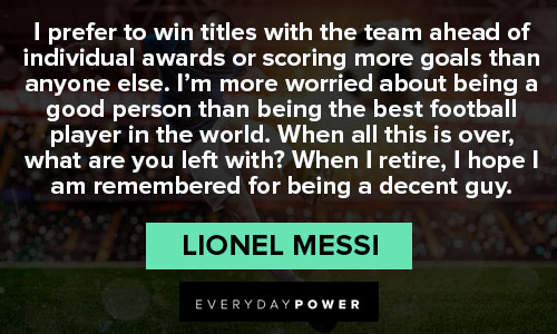 Motivational Lionel Messi quotes