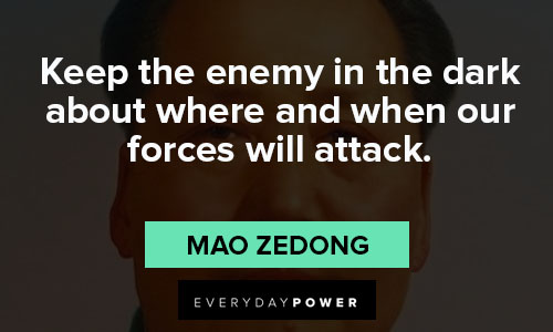 Mao Zedong quotes on war