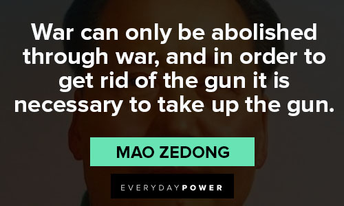 Mao Zedong quotes about gun