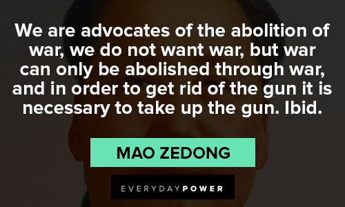 Mao Zedong quotes about advocates 