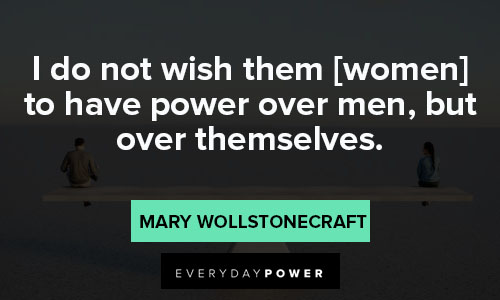 Mary Wollstonecraft quotes about gender and equality