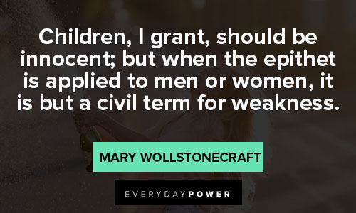 Appreciation Mary Wollstonecraft quotes