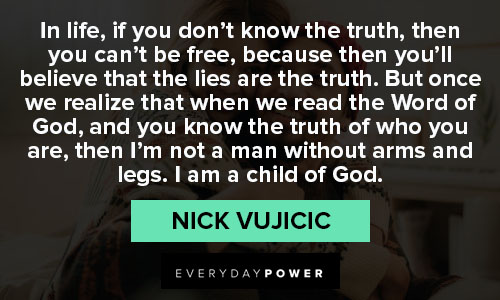 Random Nick Vujicic quotes