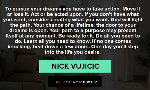 Other Nick Vujicic quotes