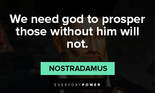 Nostradamus quotes on religion and the rapture