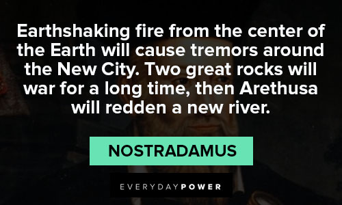Random Nostradamus quotes