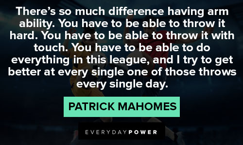 Patrick Mahomes quotes and sayings 