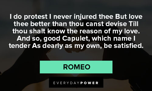 Romeo and Juliet quotes to helping others