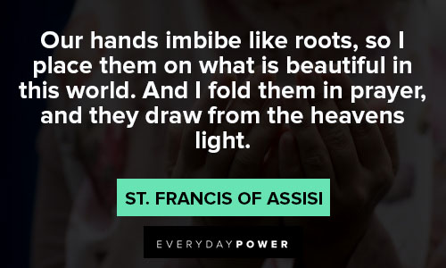 St. Francis of Assisi quotes for Instagram