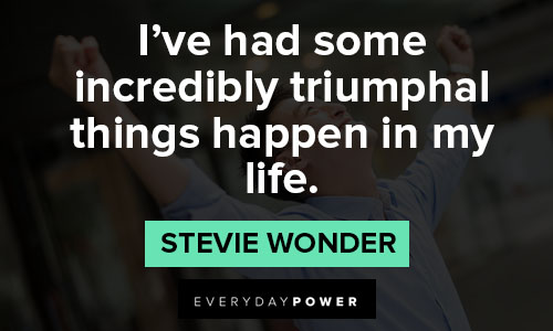 Stevie Wonder quotes about success