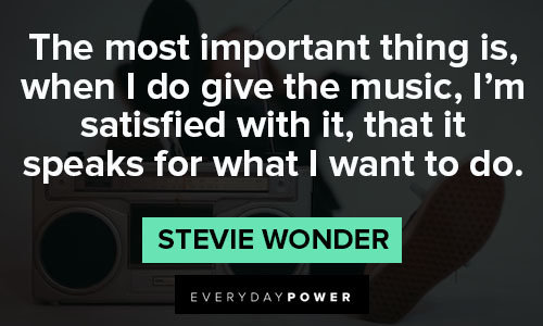 Random Stevie Wonder quotes