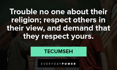 Tecumseh quotes for Instagram