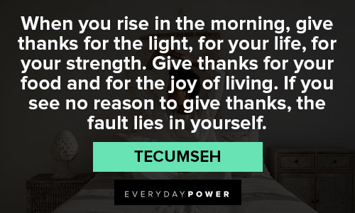 Wise Tecumseh quotes