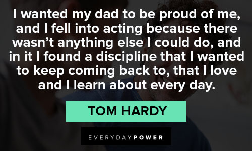Tom Hardy quotes about love